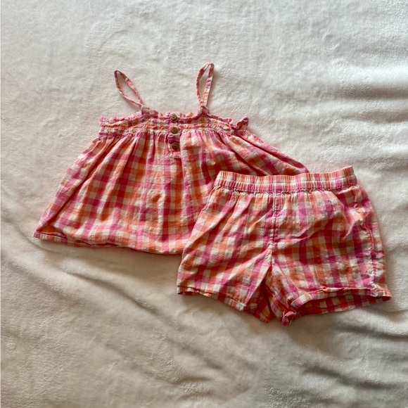 Old Navy Other - Old Navy Pink Plaid Kids Set